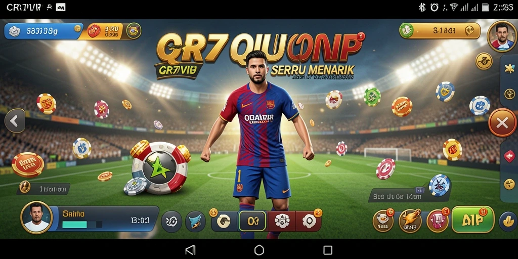 Tampilan seru dari gameplay QiuQiu di CR7VIP.