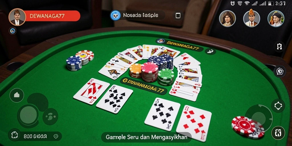 Tampilan screenshot gameplay DEWANAGA77 yang seru dan mendebarkan.
