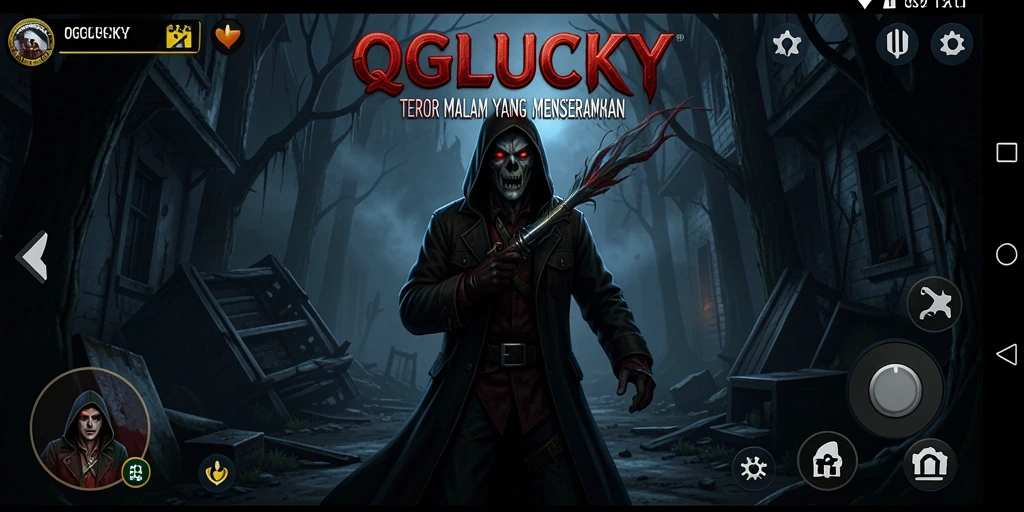 Gameplay menyeramkan <strong>QGLUCKY</strong> yang memacu adrenalin dan menantang nyali.