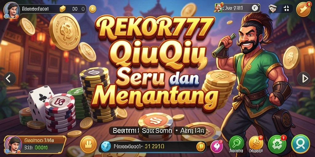 Tampilan menarik dari gameplay QiuQiu di REKOR777.