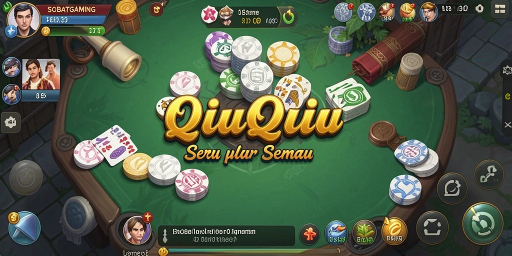 Tampilan gameplay QiuQiu yang menarik dan interaktif.
