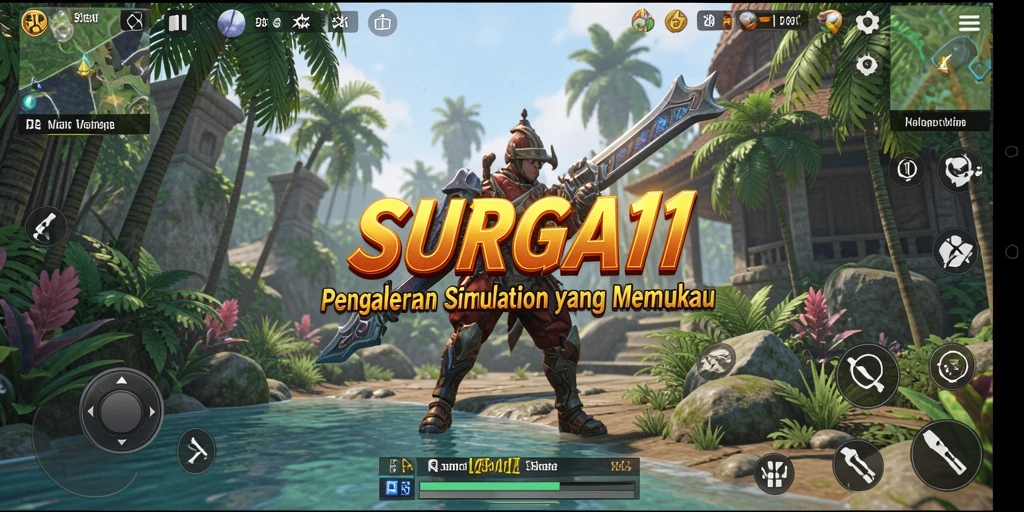 Screenshot SURGA11 menampilkan gameplay simulation yang seru dan interaktif.