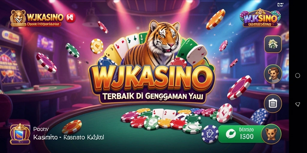 Tampilan atraktif dari permainan kasino di WJKASINO.